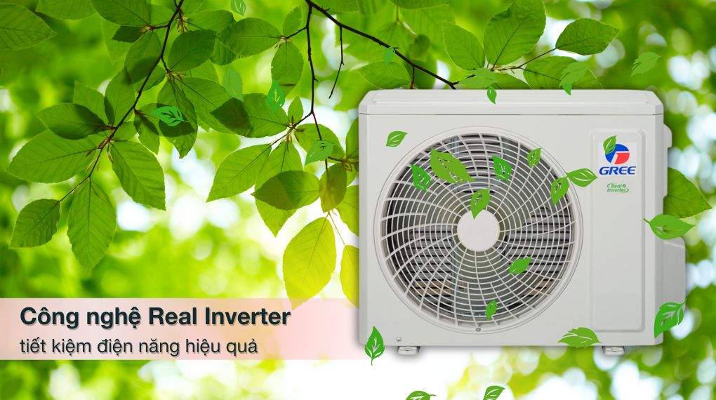 Công nghệ Real Inverter trên điều hoà Gree tiết kiệm 60% điện năng